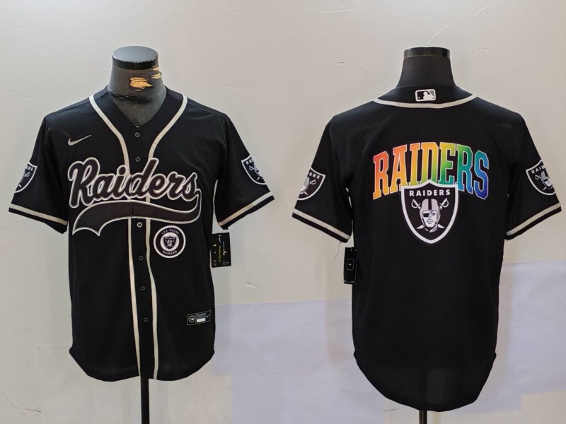 Men Oakland Raiders Blank Black Joint Name 2024 Nike Limited NFL Jersey style 9123